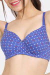 Rosaline Padded Wired 3/4th Coverage T-Shirt Bra - Amparo Blue — thumbnail 4